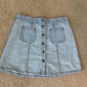 urban outfitters jean skirt